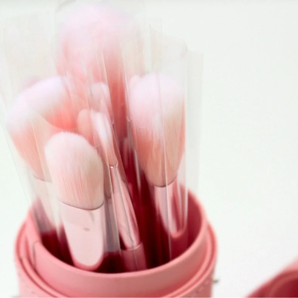 Pür Cosmetics Pink Signature Travel Essentials Brushes in Protective Case